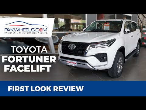 2021 Toyota Fortuner V Facelift Petrol | First Look Review | PakWheels