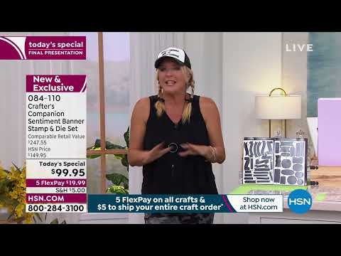 Crafter's Companion Sentiment Banner Stamp   Die Set