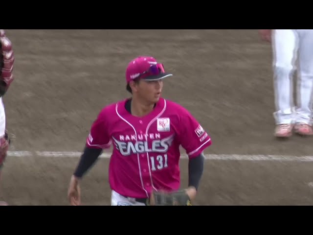 【農場遊戲】精彩絕倫！東北樂天金鷲的永田颯太郎捕球一個漂亮的直飛球，直奔三壘！ 2025年8月24日東北樂天金鷲vs. Oisix新潟天鵝之皇