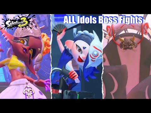 Splatoon 3 - All Deep Cut Boss Fights (Frye, Shiver & Big Man)