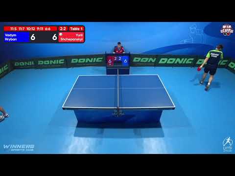 01:30 Vadym Hryban 3 - 2 Yurii Shchepanskyi West 5 WIN CUP 15.11.2022 | TABLE TENNIS WINCUP