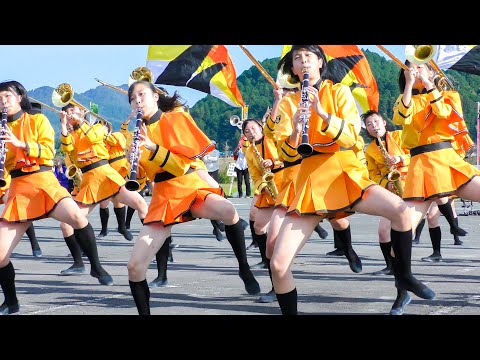 京都橘高校 吹奏楽部 大江山酒呑童子祭り マーチングドリル (後半) Kyoto Tachibana SHS Band [4K]