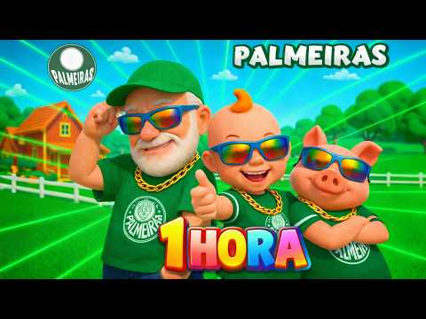 EU SOU PALMEIRAS SIM, SENHOR! DESENHO PALMEIRAS INFANTIL | MARATONA MÚSICA PARA CRIANÇAS #palmeiras