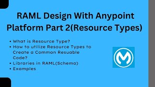 Download the video "Part 2 :- RAML Module | Resource Types | Error Handling | Status Codes | Indentation | Mule 4"
