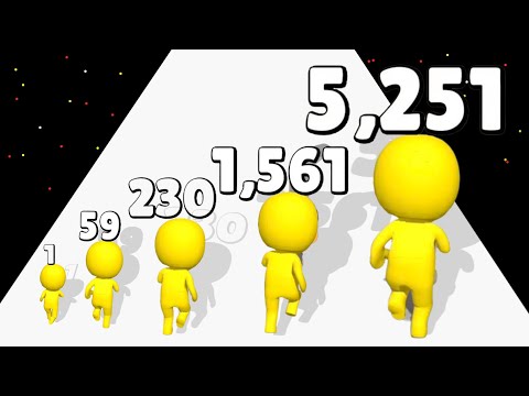 PUSH HARDER - New Level Up Satisfying Runner 3D Gameplay (Number Box Run)