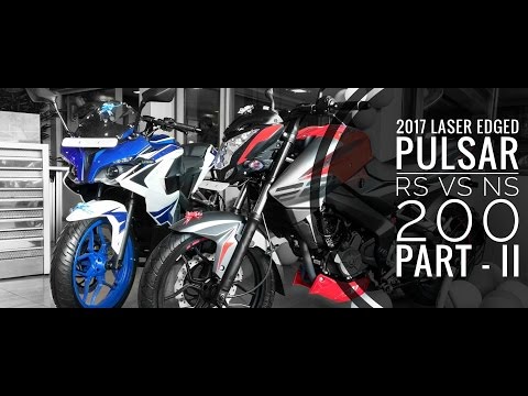 2017 Pulsar NS 200 Laser Edged First Ride/Review/MotoVlog Comparison with Pulsar RS 200 (PART - 2)