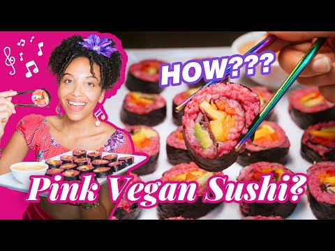 How to Make Easy Vegan Sushi | The Singing Vegan Chef