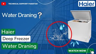 How To Drain The Water From HAIER Deep Freezer