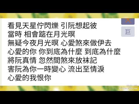 心愛的 我恨你   洪榮宏歌詞