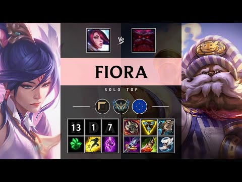 Fiora Top vs Ornn: Legendary - EUW Challenger Patch 14.24