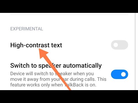 redmi note 8 me high contrast text on off kaise kare, how to on off hight contrast text redmi note