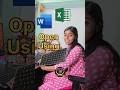 How To Open Ms Word And Excel Using Keyboard Shortcut Keyboard Shortcut Se Ms Word Or Excel Open