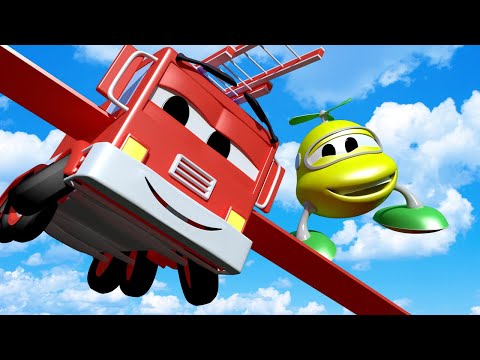 Die kleinen Autos in Car City -  Klein Frank möchte fliegen - Autopolis 🚒 Cartoons für Kinder 🚓