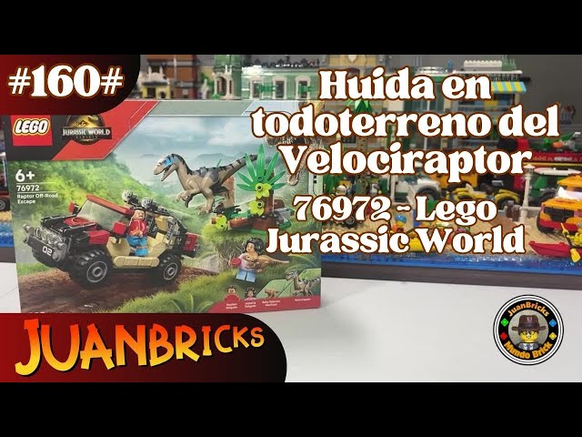 Vídeo relacionado con LEGO 76957 Jurassic Park Escapada del Velociraptor, Juguete de Construcción para Niños y Niñas a Partir de 4 años, Set con Figura de Dinosaurio, Coche Todoterreno y 2 Minifiguras