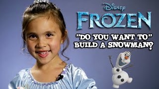 DO YOU WANT TO BUILD A SNOWMAN? 5-year-old cover by Jillian  FROZEN #TBT