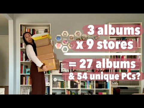 i bought 27 zb1 melting point albums from 9 stores to collect all 54 pcs | k-pop album unboxing #52