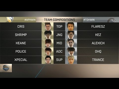 APX vs TDK Highlights Game 1 - Apex vs Team Dragon Knights - 2016 NA Challenger Spring Final