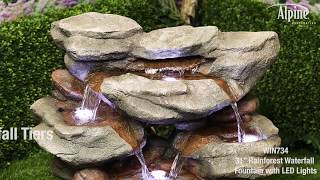 Rain Forest Waterfall LED Fountain