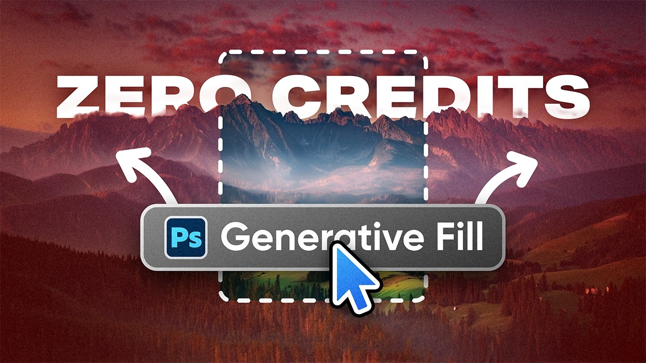 No Credits, Infinite Resolution – I HACKED Photoshop's Gen Fill