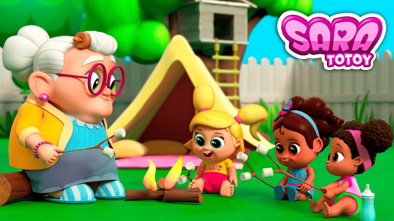 Desenho Infantil -  Aventura no Acampamento - 15 Minutos de Historinhas da Sara e suas irmãs!!!