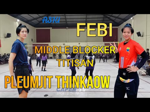 100% poin Febi Febol Middle Blocker titisan Pleumjit Thinkaow Set 3 Romeo Bravo vs Ceuhai