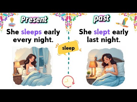 Master Simple Present & Past For Beginners | Easy English Lessons 🗣️✨