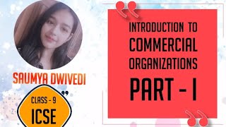 Chp 1 : Introduction to Commercial Organisations ( Part 1 ) Class 9 - ICSE Commerce
