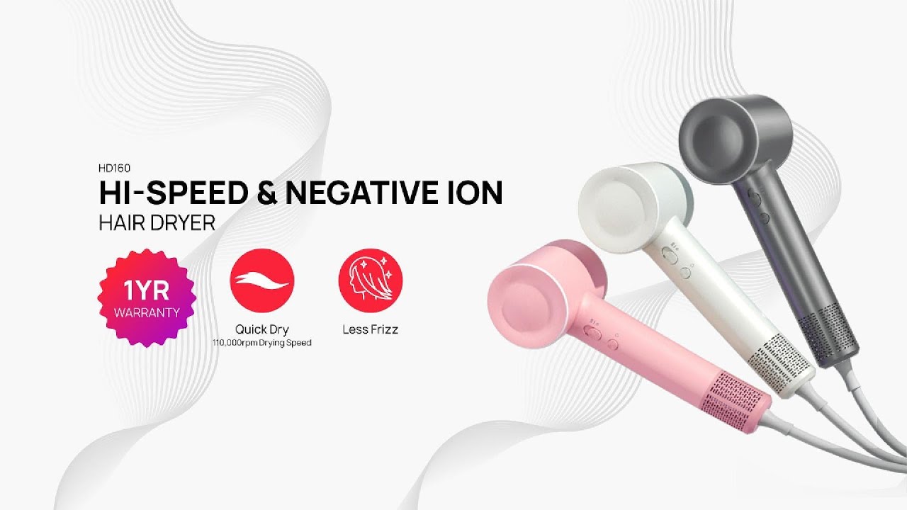 [UNBOX] Samu Giken Hair Dryer with High Speed and Negative Ion HD160