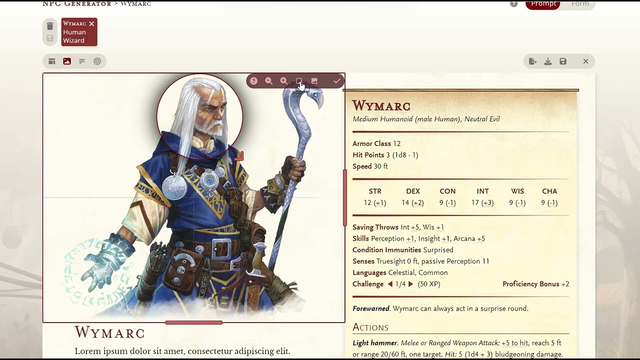 Monstershuffler v2 preview (NPC Generator, Layout editor)