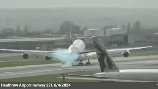 ABORTED LANDING Emirates A380 Heathrow Airport