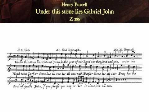Purcell: Z 286. Under this stone lies Gabriel John - Deller Consort