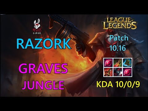LEC Jungler Razork Graves vs Elise – EUW 700LP GrandMaster Patch 10.16