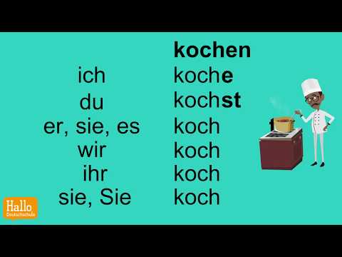 Deutsch lernen A1 | Verben im Präsens konjugieren
