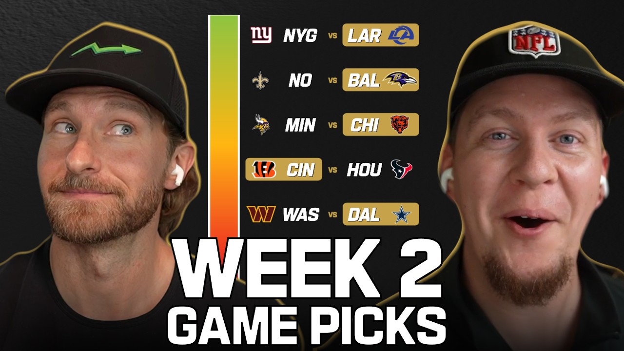 NFL Pro Game Picks of Week 2 @BrettKollmann  @NFLStockExchange