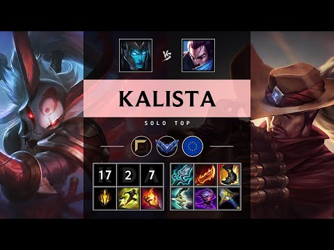 Kalista Top vs Yasuo - EUW Diamond Patch 25.19