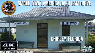 Small Town America Dash Cam Drive - Chipley, Florida