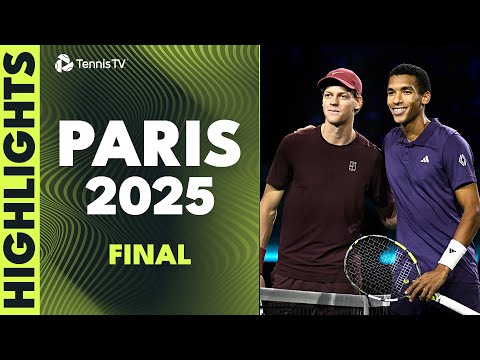 Jannik Sinner vs Felix Auger-Aliassime For The Title 🏆 |  Paris 2025 Final Highlights