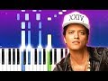 Bruno Mars - Treasure (Piano tutorial)