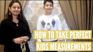 How to Take Kids measurements for custom clothing | GetEthnic.com
