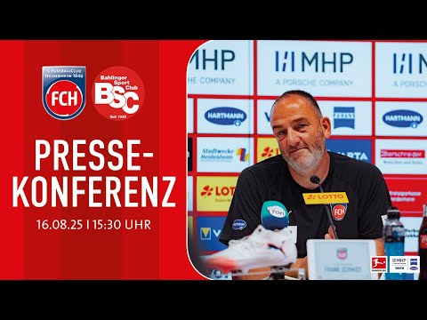 Die Pressekonferenz vor der 1. Runde im DFB-Pokal gegen den Bahlinger SC