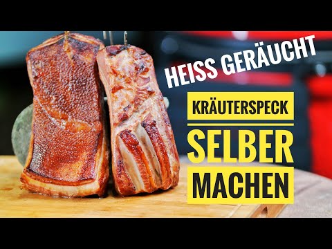 KRÄUTERSPECK nass pökeln und heiß räuchern | Anleitung | Rezept | Grill & Chill / BBQ & Lifestyle