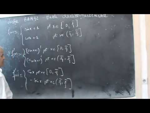 Lectia BAM 92- B -   Derivabilitatea functiei - Punct unghiular