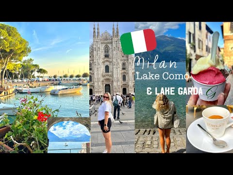 Milan Travel Vlog, Lake Como & Lake Garda day trip 🇮🇹