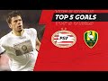 Héérlijke stift Kezman, hakje Amrabat, verwoestende knal Mertens ? | TOP 5 GOALS #PSVADO