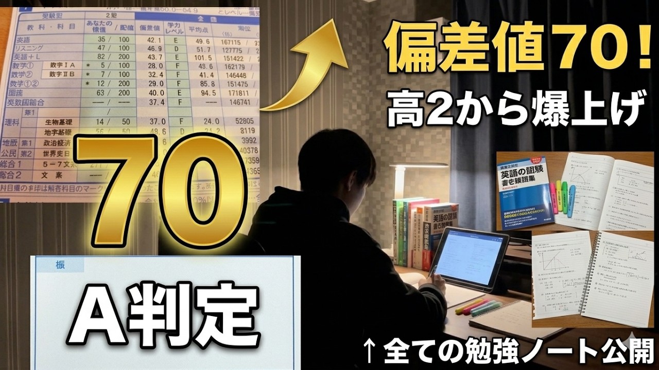偏差値35→70。1年間“やり続けた”全てを公開