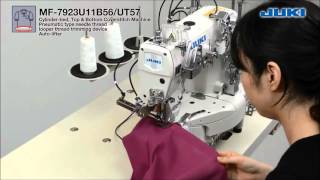 Video de Tapa costura cañon automatica JUKI MF7923U11-B64-UT57