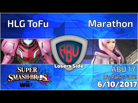 ABU 17: HLG ToFu (Samus) vs. Marathon (Robin) - SSB4 Singles Losers