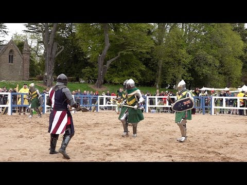 USA v Australia Knights in 5 v 5 during IMCF World Championships 2018 at  Scone Palace, Scotland