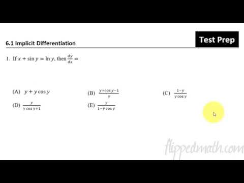 Calculus Test Prep - 6.1