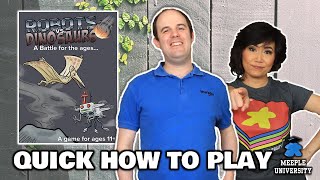 Robots vs Dinosaurs - Quick How to Play Board Game